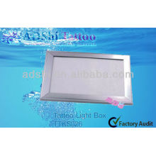 ADShi super thin silver aluminum frame LED lighting boxes for tattooing